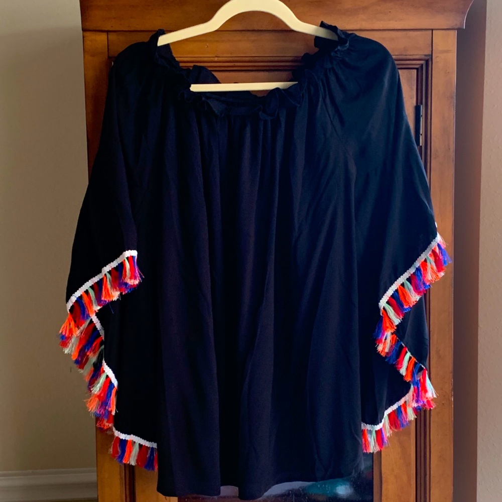 NEW Southern Stitch black blouse Medium